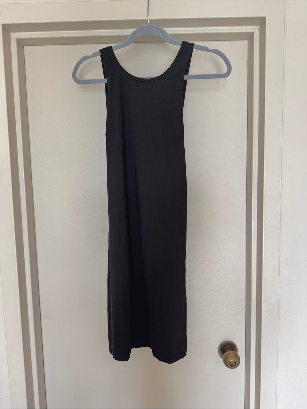 Lululemon Early Morning Black Crossover Back Dress
